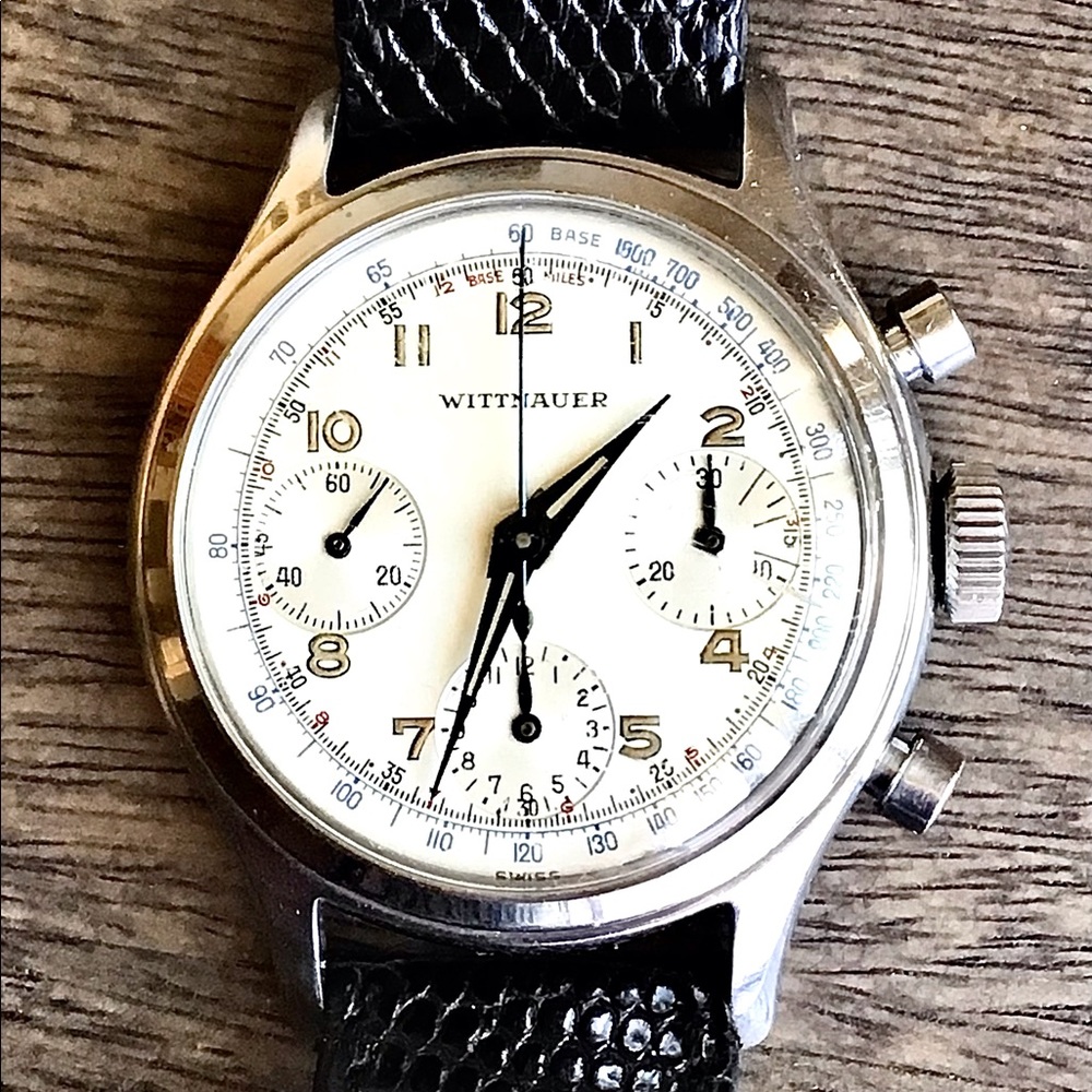 Pre 1960’s “WITTNAUER” Chronograph Watch. “SALE MARKDOWN!!!”